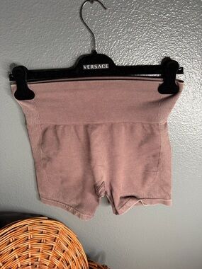 JOY LAB Pink Ribbed Women’s High-Waist Shorts 🩳 🏋️‍♀️